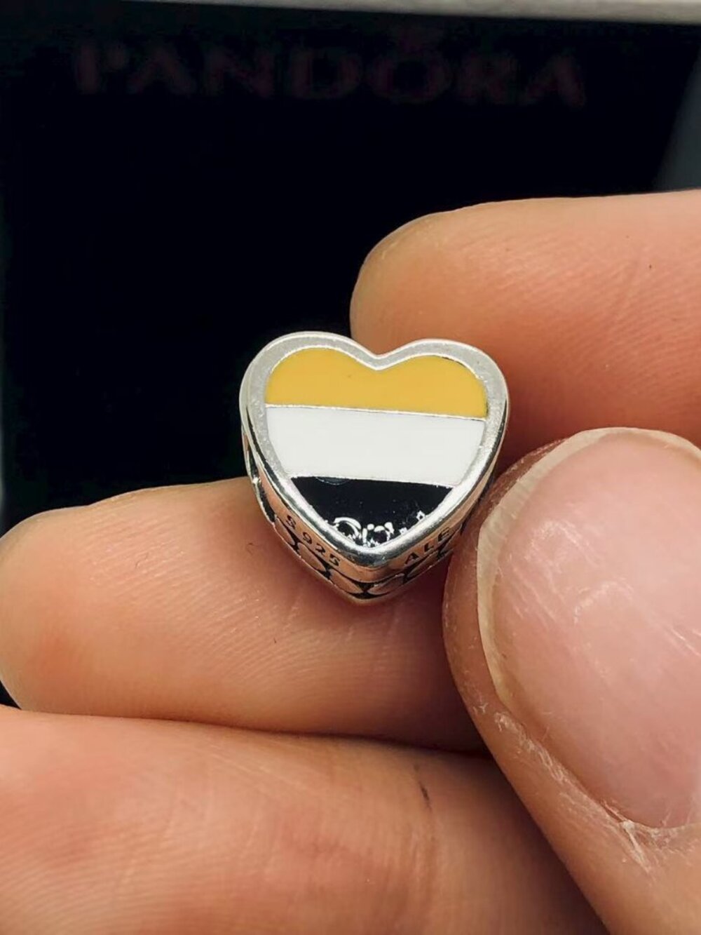 ✨🔥Pandora Garifuna Community Country Flag Exclusive Heart Charm